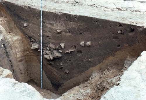 Profil des mittelalterlichen Grabens