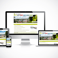 Responsive Ansichten der neuen Landkreis-Webseite