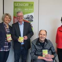 Von links: Gabi Menacher, stellv. Landrat Roman Fischer, Christian Frenzel und Maria Haller