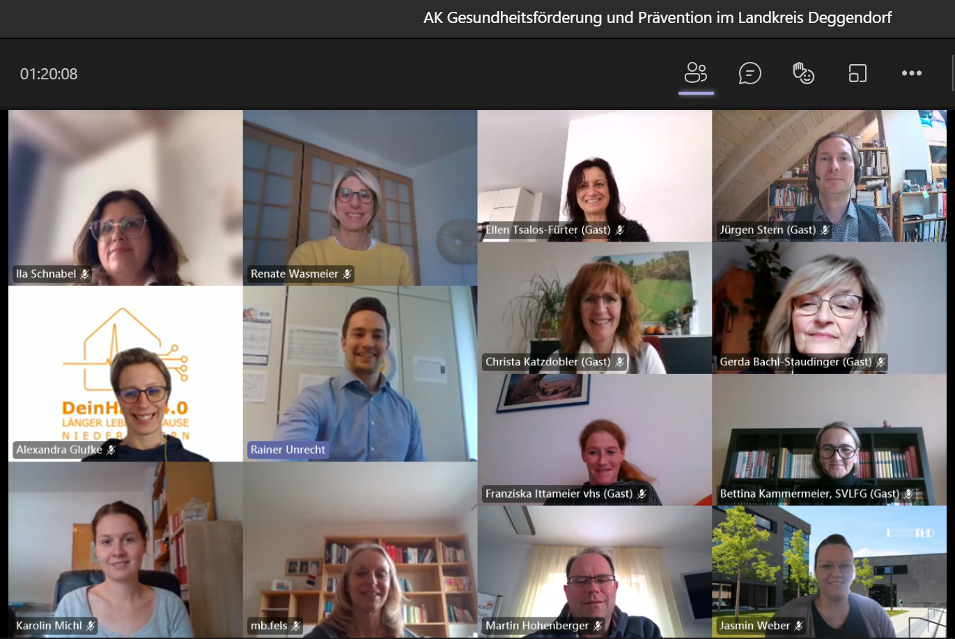 Gesundheitsregionplus virtuell vernetzt und daher trotz Corona aktiv
