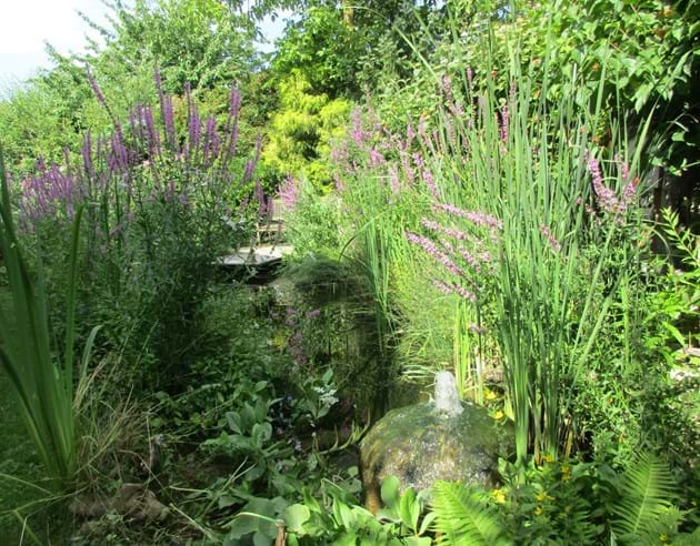 Garten 1 mit Teich, Familie Slomski, Stephansposching