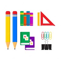 Schulmaterial Sammlung Schulanfang