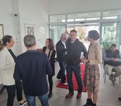 Das dritte Treffen: bei EM-Möbel und Congatec