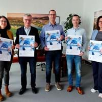 RD Heidi Bischoff, Landrat Bernd Sibler, Bauamtsleiter Franz Eckl, Christoph Friedl, Edith Kiesewetter